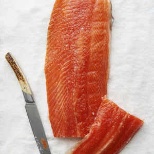 Harris Smokehouse Cold Smoked Ocean Trout - side (approx 1kg) - Rosalie Gourmet Market