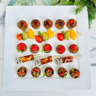 Canapes Meatless Finger Foods Christmas Appetizers Vegetarian Cold