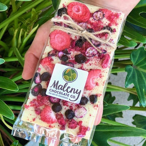 Maleny Chocolate Co - Summer Berries White 100g - Rosalie Gourmet Market