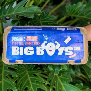 Eggs - Organic Big Boys Extra Jumbo (10 pack) - Min 700g - Rosalie Gourmet Market