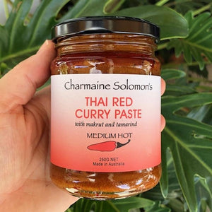 Charmaine Solomon's Thai Red Curry Paste (Medium Hot) 250g - Rosalie Gourmet Market