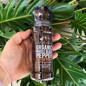Pepper - Organic Whole Black Pepper 100g - Chef's Choice - Rosalie Gourmet Market