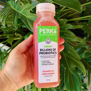 Perkii Probiotic Drink - Strawberry Watermelon 350ml - Rosalie Gourmet Market