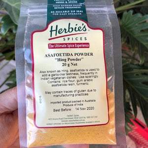 Herbies - Asafoetida Powder (Hing Powder) 20g - Rosalie Gourmet Market
