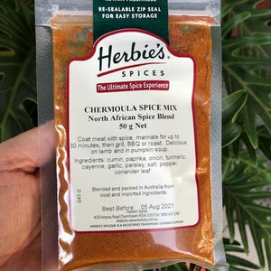 Herbies - Chermoula Spice Mix (North African Spice Blend) 50g - Rosalie Gourmet Market