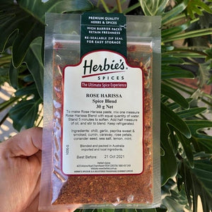 Herbies - Rose Harissa Spice Blend 30g - Rosalie Gourmet Market