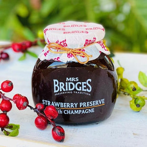 Strawberry Preserve with Champagne - Mrs Bridges 340g - Rosalie Gourmet Market