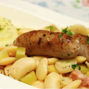 Recipes by Rosalie Gourmet Market-Toulouse Sausage with Butter Beans or Lentils-Rosalie Gourmet Market
