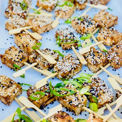 Warm Savoury Canapes - Vegan