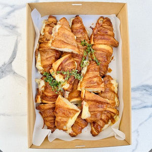French butter croissant with leg ham and Swiss cheese - Box - Rosalie Gourmet Market