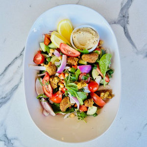 Vegan Falafel, Chickpea & Hommus Salad (V, GF, DF, Vegan) - Rosalie Gourmet Market