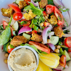 Vegan Falafel, Chickpea & Hommus Salad (V, GF, DF, Vegan) - Rosalie Gourmet Market