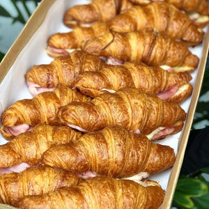 French butter croissant with leg ham and Swiss cheese - Rosalie Gourmet Market