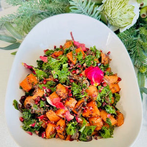 Christmas Rose Harissa Carrot & Roasted Date Salad (V, GF, DF, Vegan)