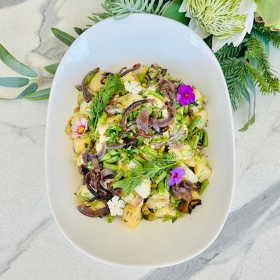 Potato Salad with Green Beans, Roasted Red Onion & Zesty Vinaigrette (V, GF, DF, NF)