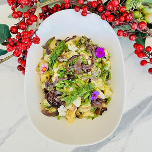 Christmas Potato Salad - Green Beans, Roasted Red Onion & Zesty Vinaigrette (V, GF, DF)