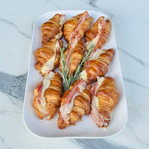 Mini French Butter Croissant with Swiss Cheese & Tomato - Box of 12 - Rosalie Gourmet Market