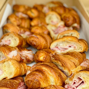 French butter croissant with leg ham and Swiss cheese (Box of 6) - Rosalie Gourmet Market