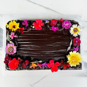 Wedding / Celebration Classic Chocolate Fudge Cake - Slab (NF) - Rosalie Gourmet Market