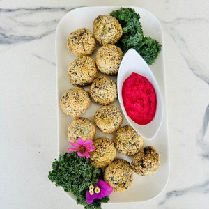 Green Pea & Spinach Falafel (V, GF, DF, Vegan)