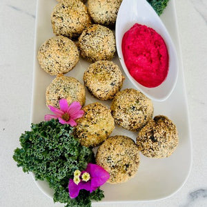 Green Pea & Spinach Falafel (V, GF, DF, Vegan)