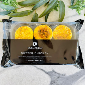 Boscastle Party Pies - Butter Chicken - pack of 12 (frozen)