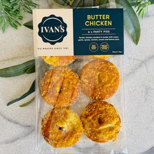 Ivan's - Butter Chicken Party Pies - pack of 6 (frozen)