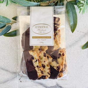 Cesare Choc Dipped Pistachio & Cranberry Bread 150g