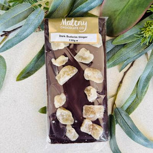 Maleny Chocolate Co - Dark Buderim Ginger 130g