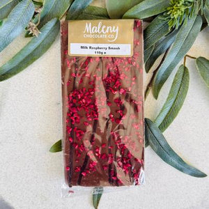 Maleny Chocolate Co - Milk Raspberry Smash 110g