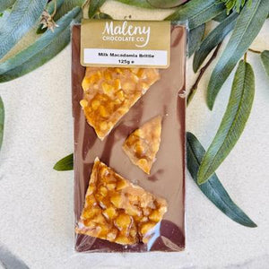 Maleny Chocolate Co - Milk Macadamia Brittle 125g