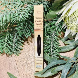 Vanilla Beans - 2 whole pods (Organic - Chef's Choice)