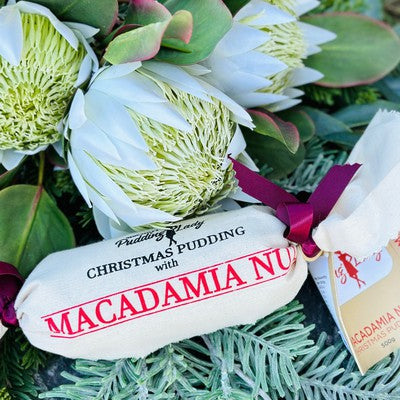 Macadamia Nut Christmas Pudding Log 1kg - Newcastle Pudding Lady ...