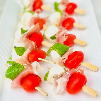 Cold Skewers - Prosciutto, Tomato & Bocconcini (gf) 