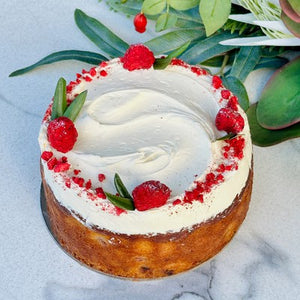 Raspberry Yoghurt Lemon Cake with Cream Cheese Frosting