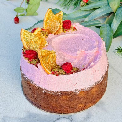 Orange Valencia Cake with Raspberry Buttercream (GF, DF) - Rosalie Gourmet Market