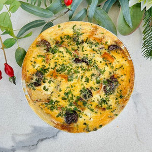 Vegetarian & GF Family Size Quiche (min 900g)