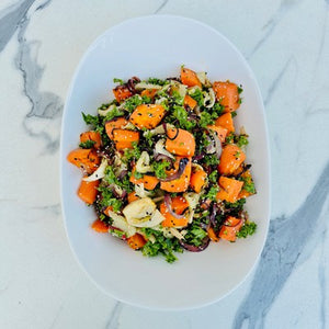 Roasted Maple Glazed Carrot Salad (V, GF, DF, Vegan) - Rosalie Gourmet Market