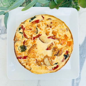 Spinach, Feta & Grilled Red Pepper Family Quiche - Rosalie Gourmet Market