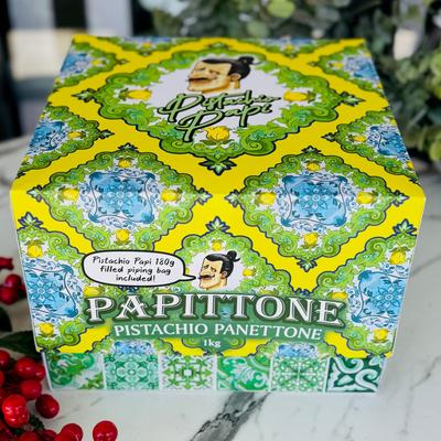 Pistachio Papi Papittone (Pistachio Panettone) 1kg