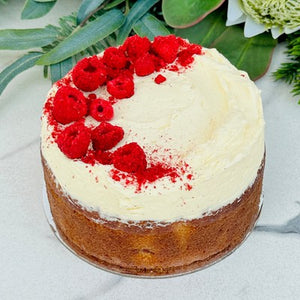 Raspberry Yoghurt Lemon Cake with Cream Cheese Frosting - Rosalie Gourmet Market