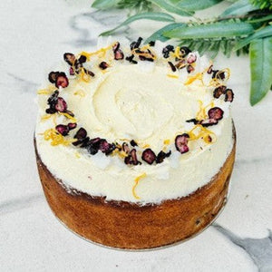 Blueberry, Lemon & Coconut Yoghurt Cake with Cream Cheese Frosting GLUTEN FREE - Rosalie Gourmet Market