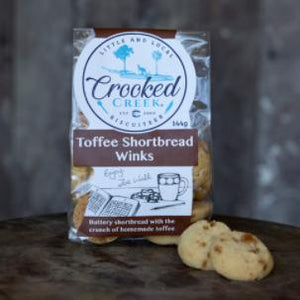Crooked Creek Biscuits - Toffee Shortbread Winks - 144g - Rosalie Gourmet Market