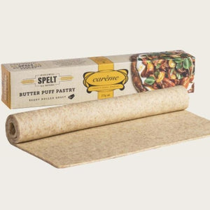 Careme Spelt Wholemeal Butter Puff Pastry 375g (ready rolled sheet) - Rosalie Gourmet Market