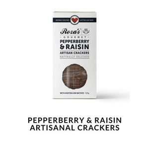 Roza's Pepperberry & Raisin Artisan Crackers - Rosalie Gourmet Market