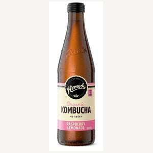 Remedy Kombucha - Raspberry Lemonade 330ml bottle - Rosalie Gourmet Market
