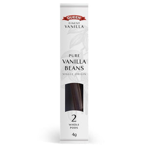 Pure Vanilla Beans - 2 whole pods (Queen) - Rosalie Gourmet Market