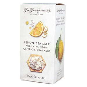 Fine Cheese Co Lemon, Sea Salt & Extra Virgin Olive Oil Crackers 125g - Rosalie Gourmet Market
