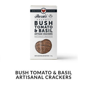 Roza's Bush Tomato & Basil Artisan Crackers - Rosalie Gourmet Market