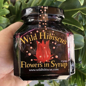 Wild Hibiscus - Flowers in Syrup 250g - Rosalie Gourmet Market